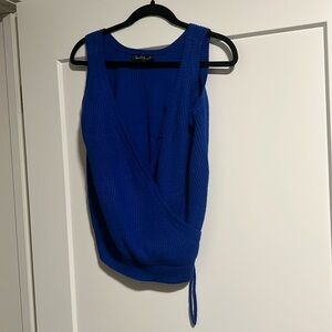 Velvet heart wrap sweater vest